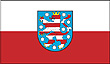 Querformatflagge 150x100 cm Bundesland Thüringen