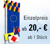 Europaflagge / Kirchenfahnen / Bootsflaggen / Tischflaggen / Wimpelketten / Signalflaggen