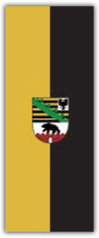 Hochformatfahne Bundesland Sachsen-Anhalt