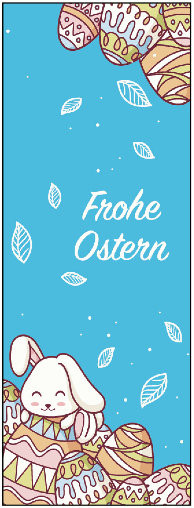 Osterfahne Hase 02