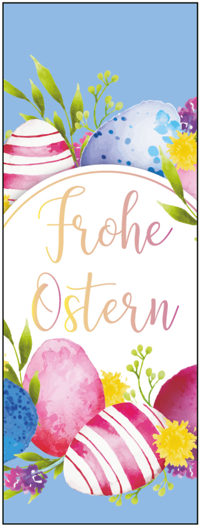 Osterfahne Ostern Watercolor