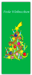 Weihnachtsfahne 120 x 300 cm *Weihnachtsbaum I*