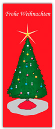 Weihnachtsfahne 120 x 300 cm *Weihnachtsbaum II