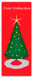 Weihnachtsfahne 120 x 300 cm *Weihnachtsbaum II
