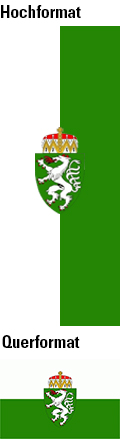 Flagge österreichischer Bundesländer Steiermark