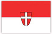 Flagge österreichischer Bundesländer Wien