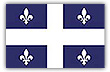 Flagge im Querformat Kanadische Provinz Quebec 150x100 cm