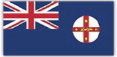 Flagge im Querformat Australischer Bundesstaat New South Wales 150x100 cm
