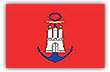 Flagge im Querformat Regionalflagge Hamburg Admiralitätsflagge 150x100 cm