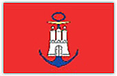 Flagge im Querformat Regionalflagge Hamburg Admiralitätsflagge 150x100 cm