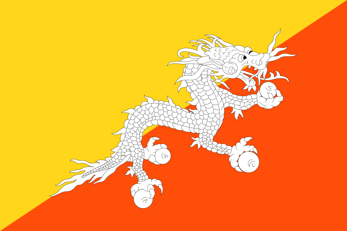 Flagge Land Bhutan