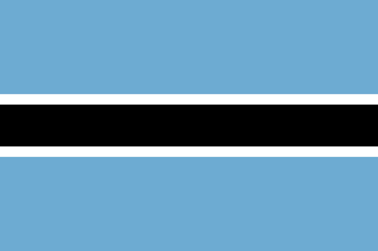 Flagge Land Botswana