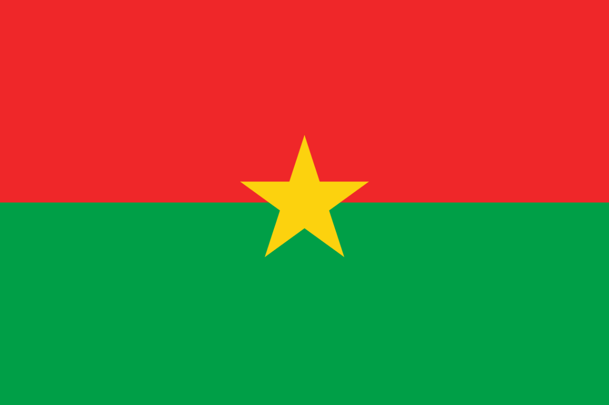 Flagge Land Burkina Faso