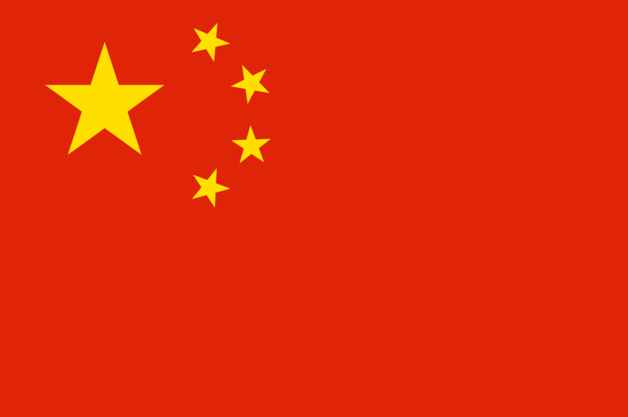 Flagge Land China 