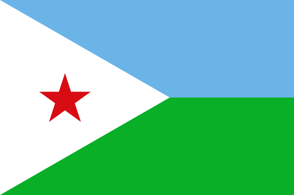 Flagge Land Dschibouti