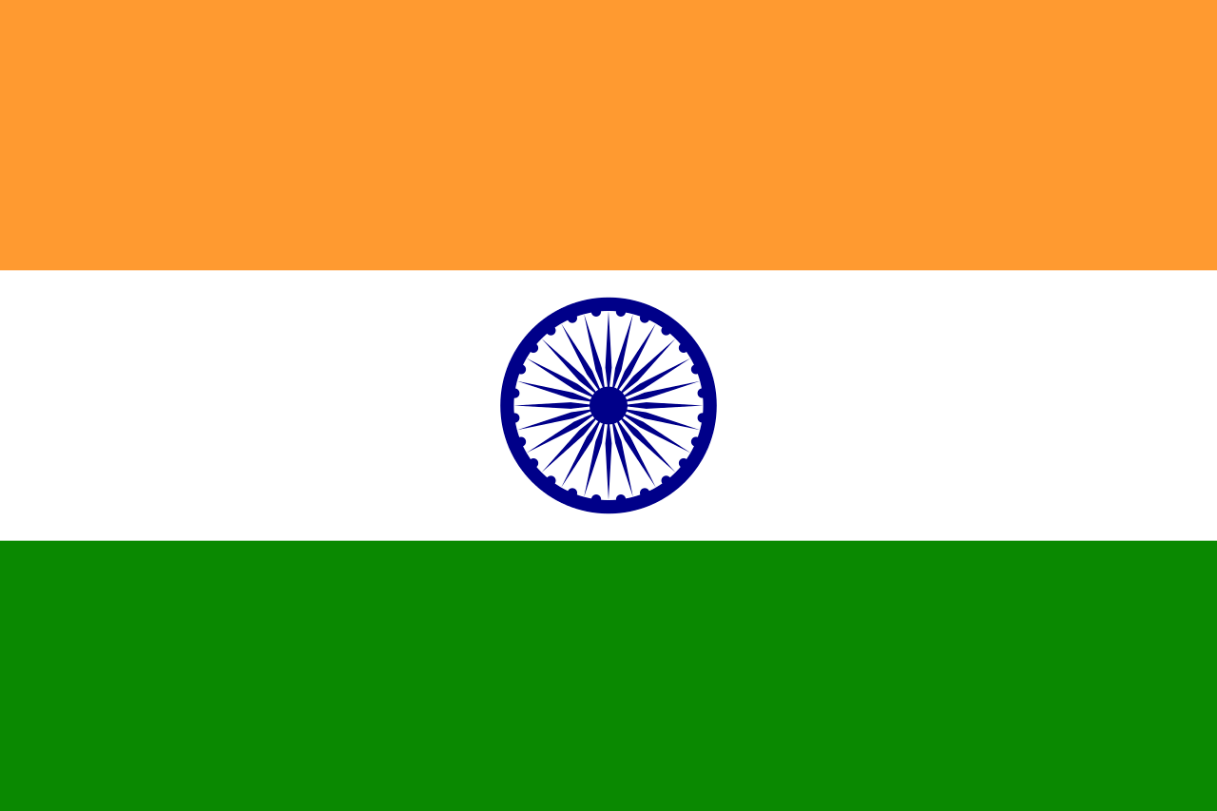 Flagge Land Indien