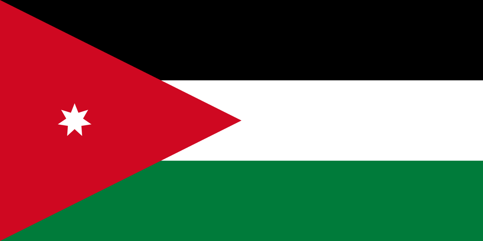 Flagge Land Jordanien