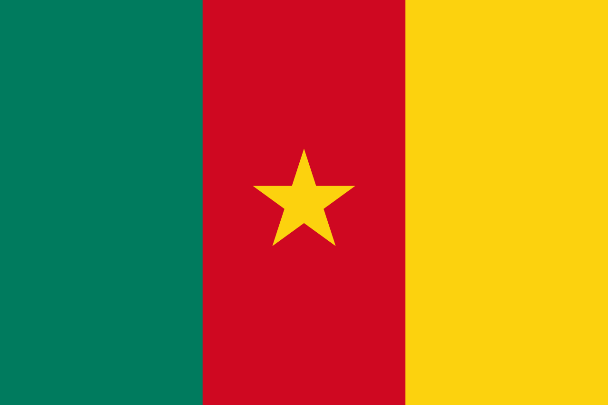 Flagge Land Kamerun