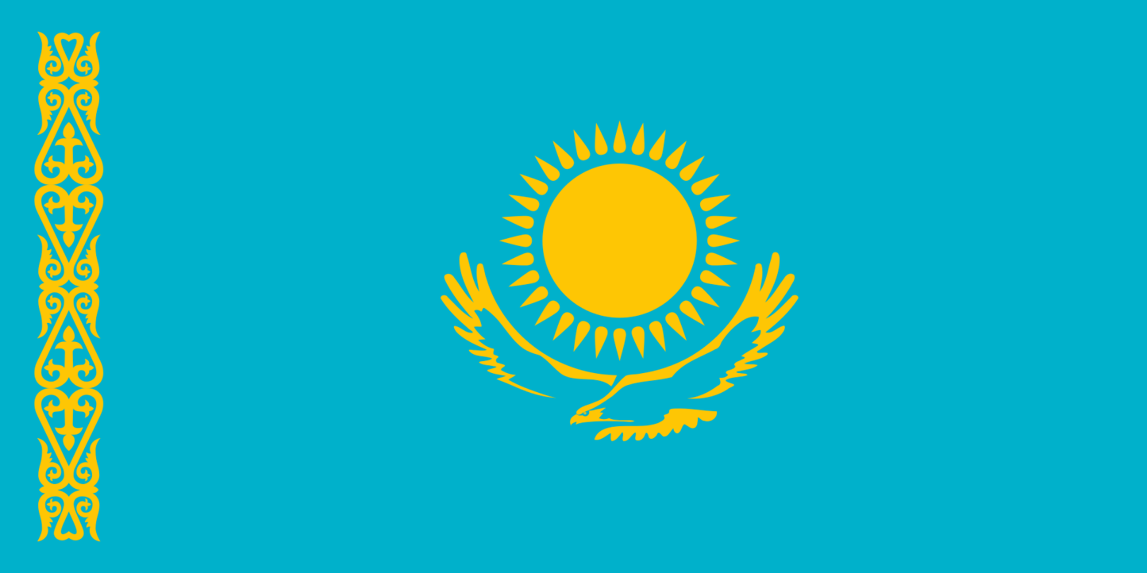 Flagge Land Kasachstan