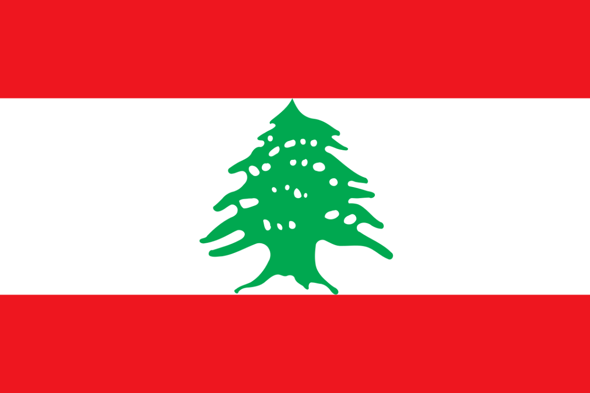 Flagge Land Libanon 