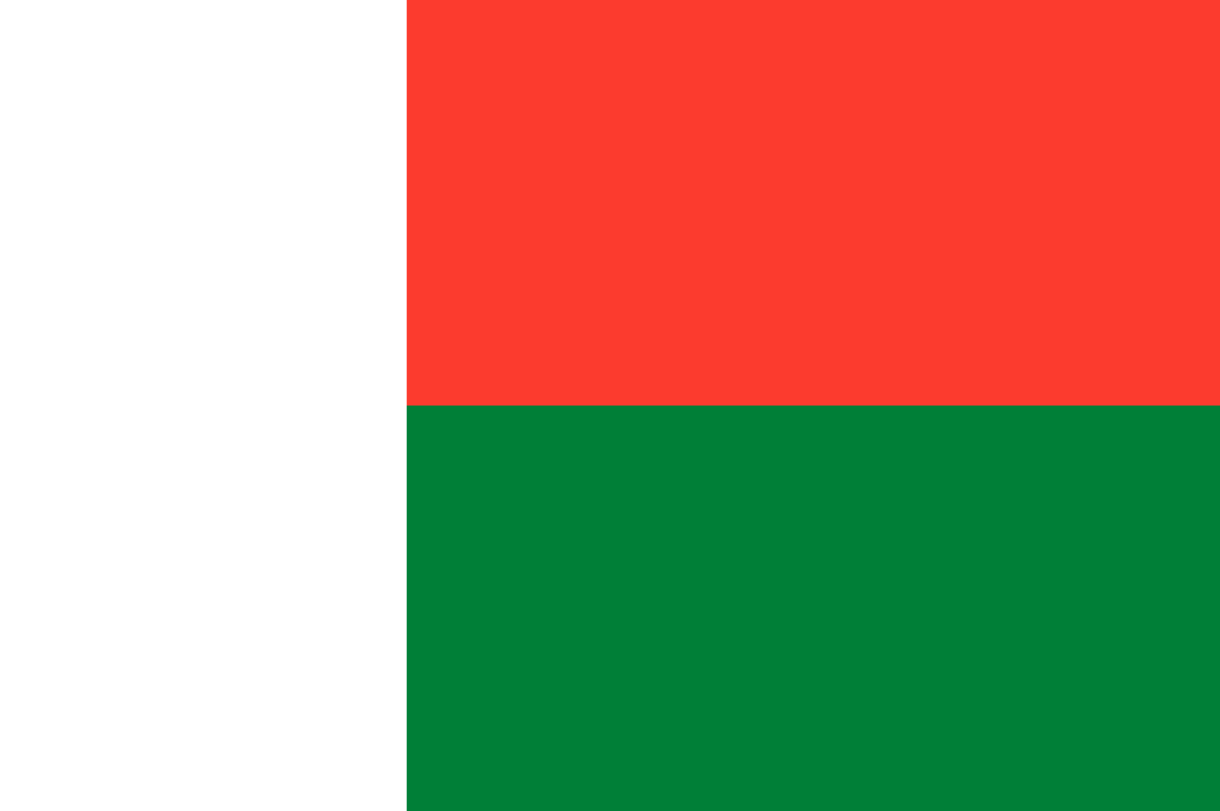 Flagge Land Madagaskar