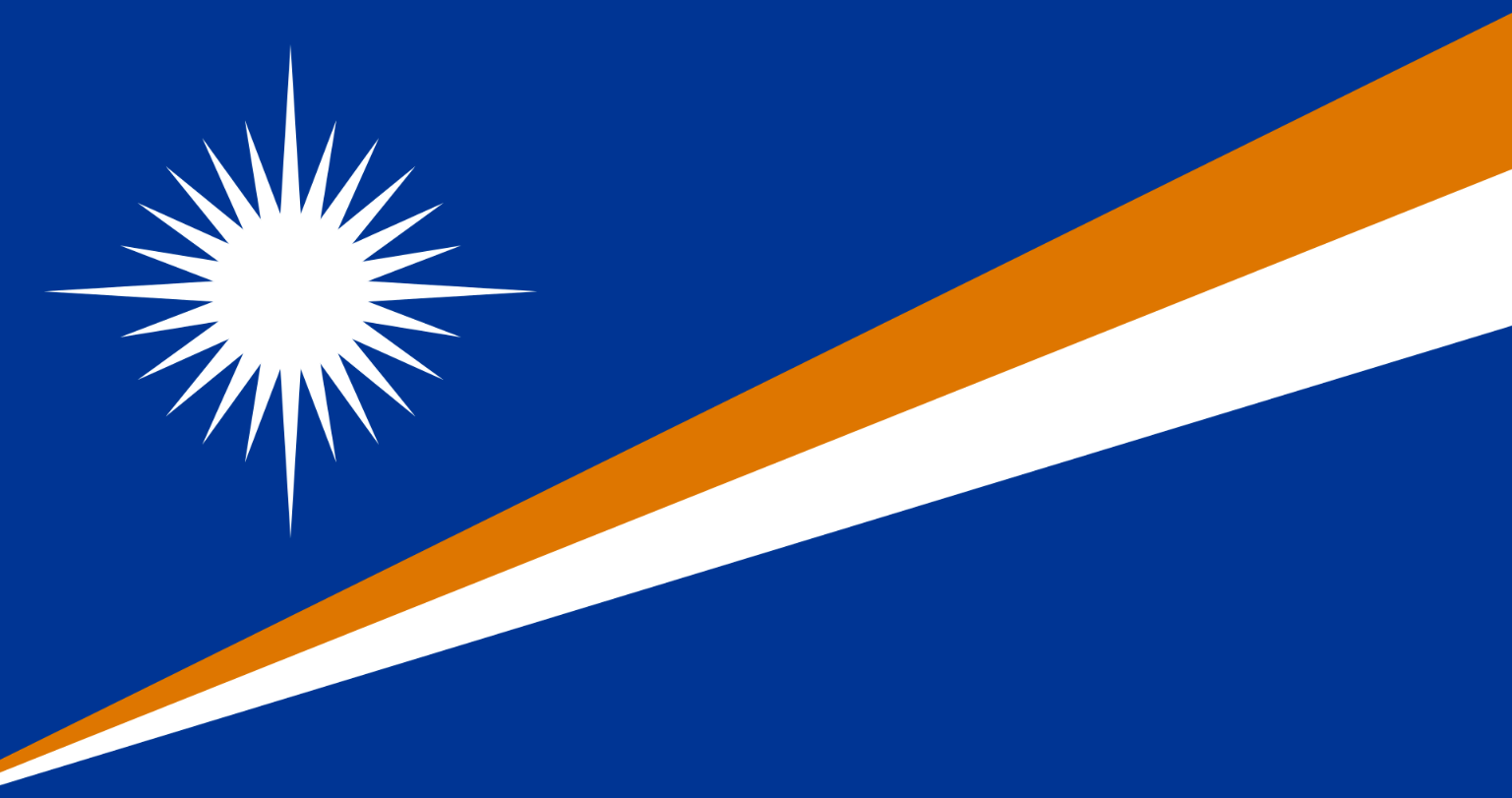 Flagge Land Marshall-Inseln