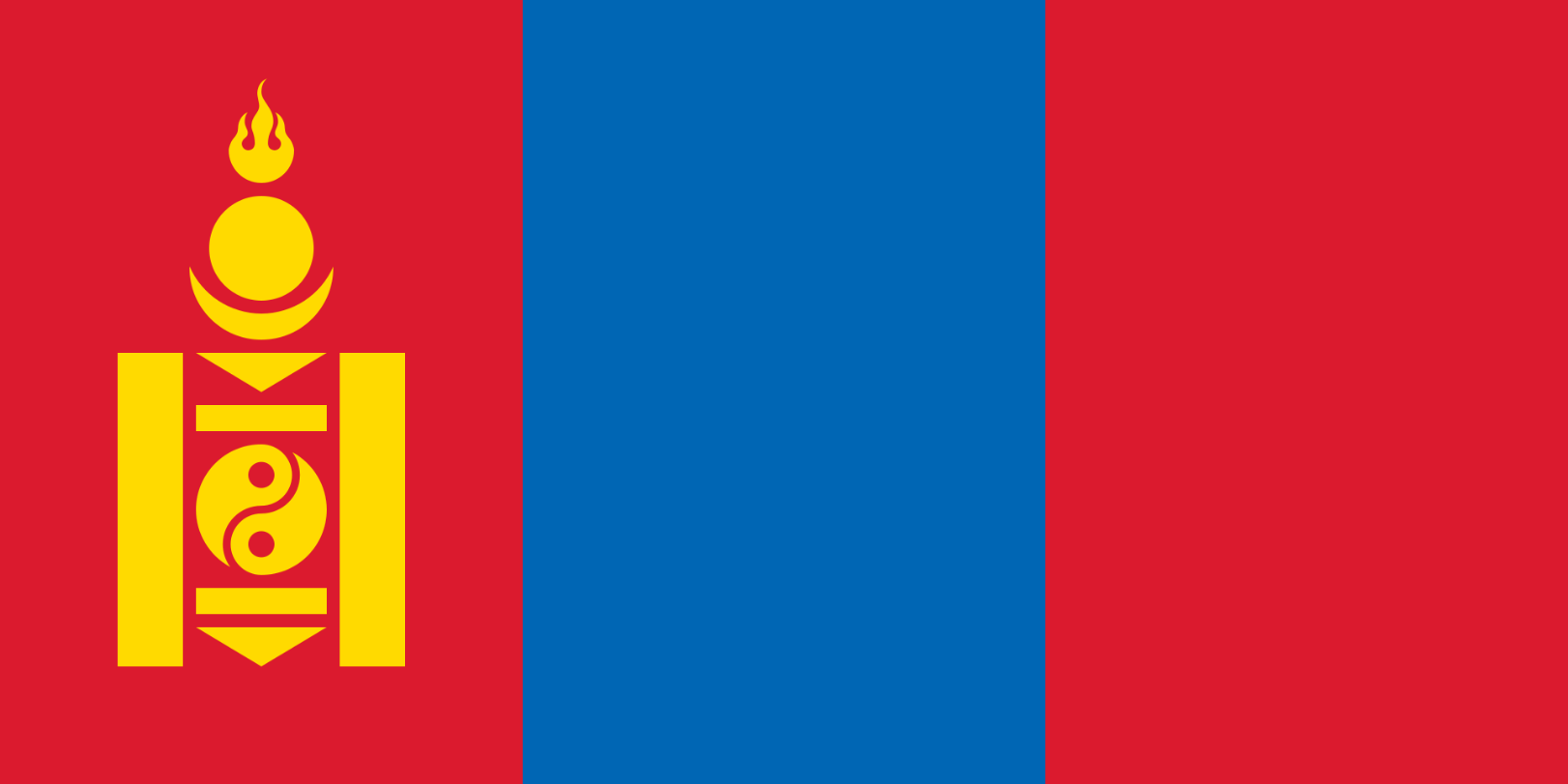 Flagge Land Mongolei