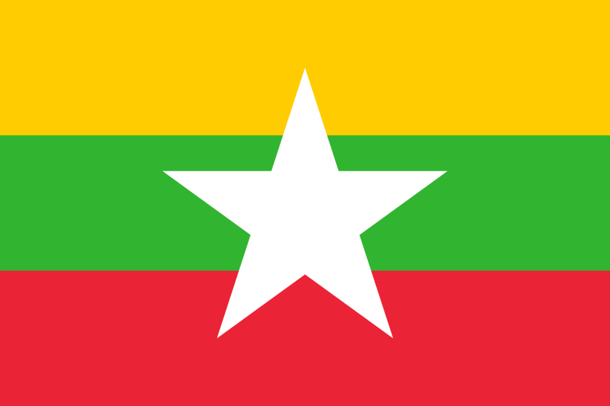 Flagge Land Myanmar