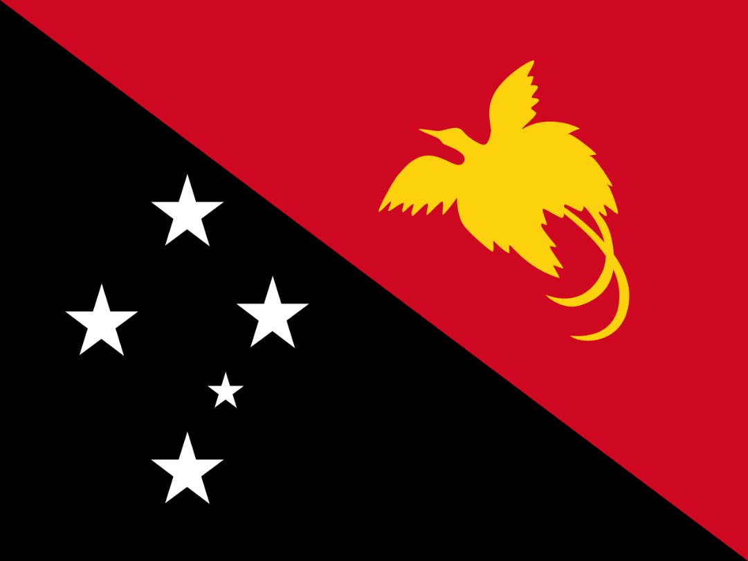 Flagge Land Papua-Neuguinea