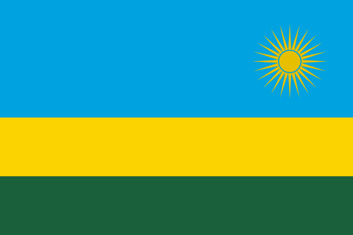 Flagge Land Ruanda