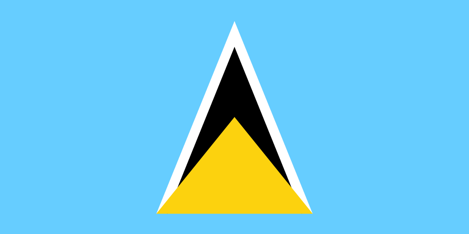 Flagge Land St. Lucia