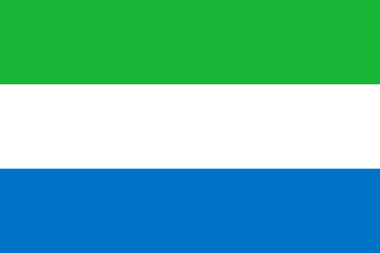 Flagge Land Sierra Leone