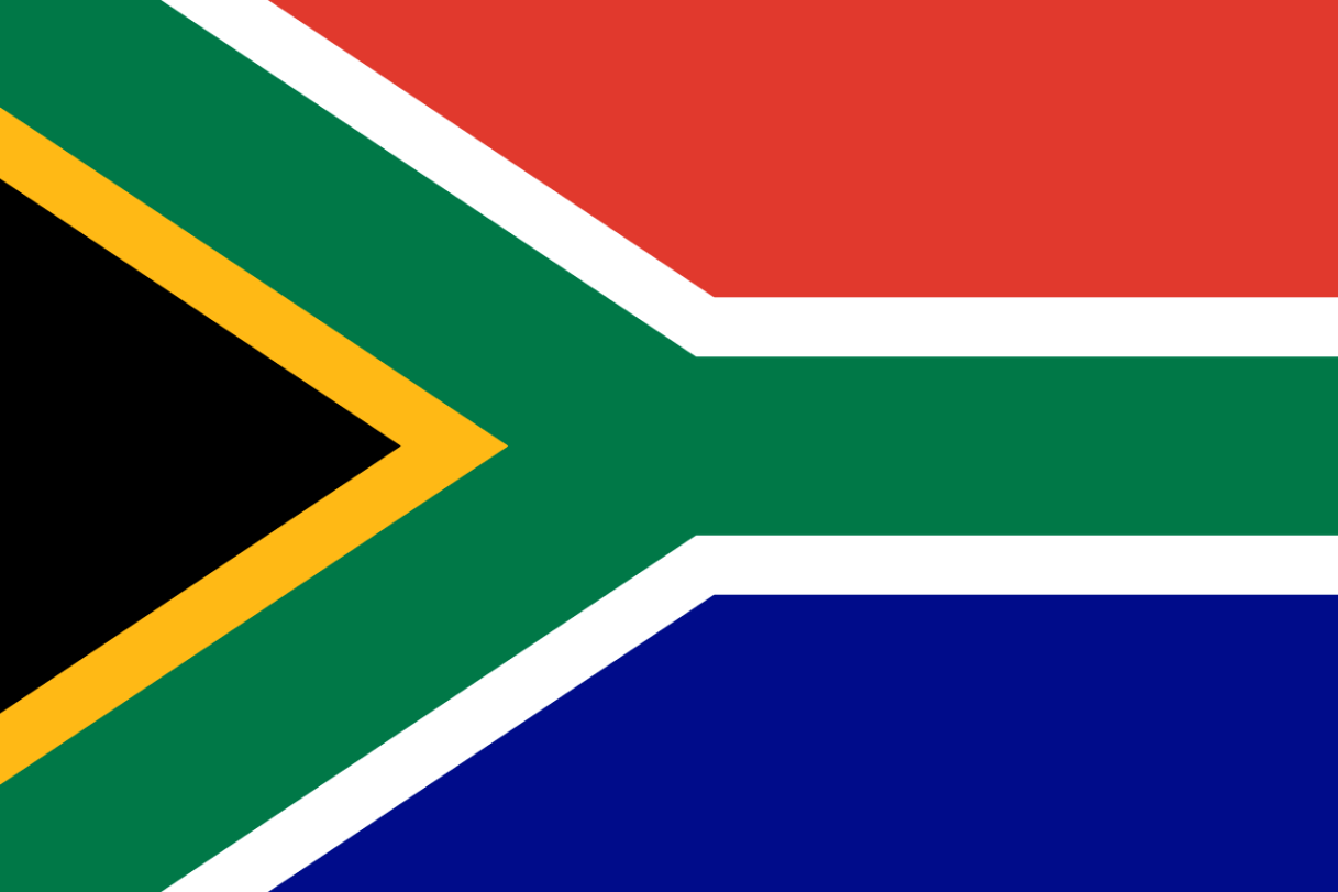 Flagge Land Südafrika