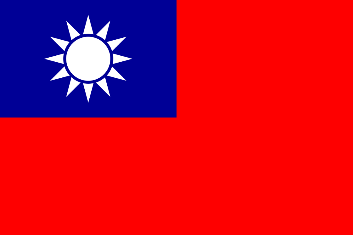 Flagge Land Taiwan