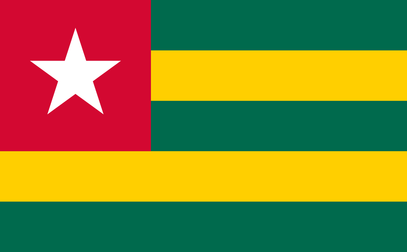 Flagge Land Togo