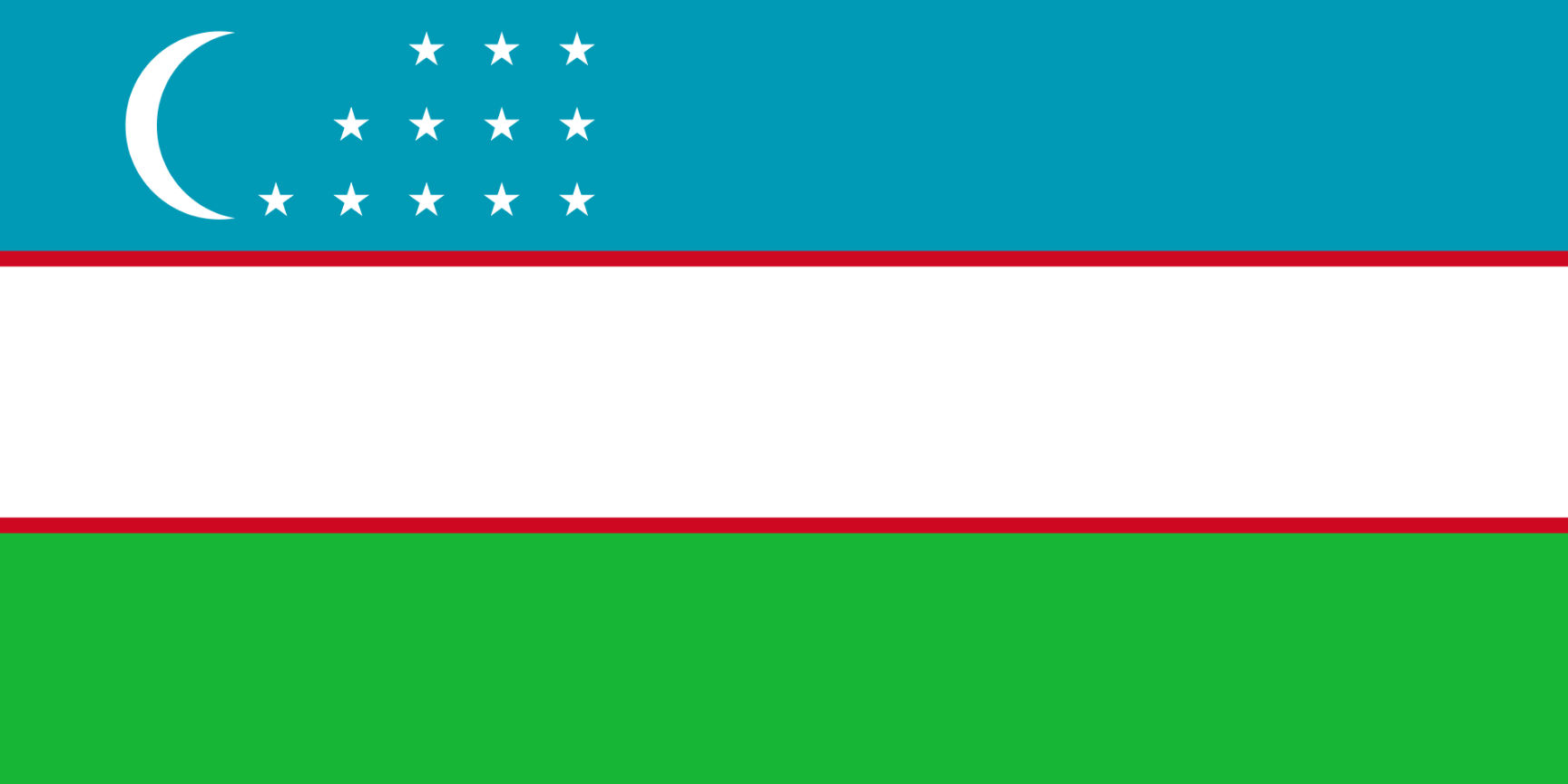 Flagge Land Usbekistan