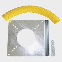 Setzplatte mit Befestigungsmaterial