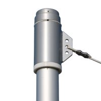 Fitting at the pole top with rope connection