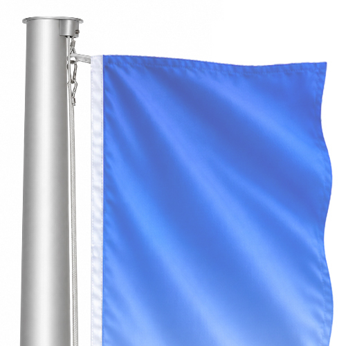 External halyard hoisting system, aluminium flagpoles, tapered, fixed External halyard hoisting system, aluminium flagpoles, tapered, fixed