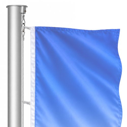 External halyard, aluminium flagpole, cylindrical, fixed External halyard, aluminium flagpole, cylindrical, fixed