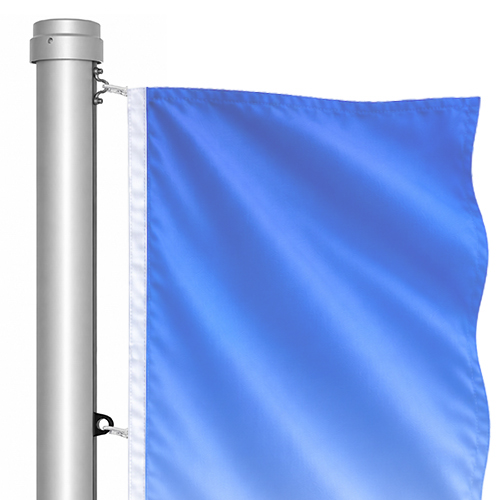 Internal halyard, aluminium flagpole, cylindrical, fixed Internal halyard, aluminium flagpole, cylindrical, fixed