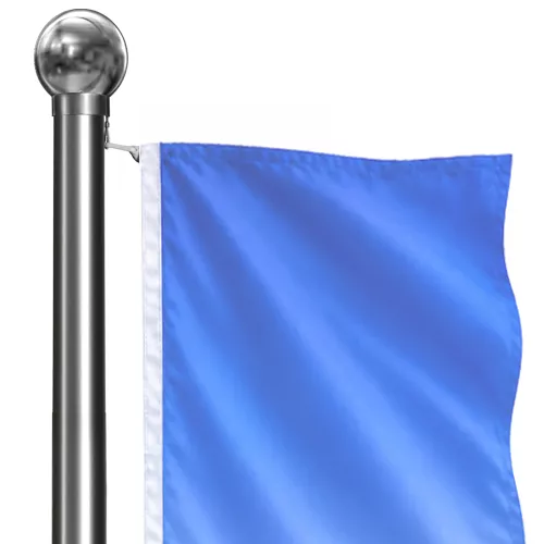 Innenseilführung, Fahnenmast aus Edelstahl, konisch, starr