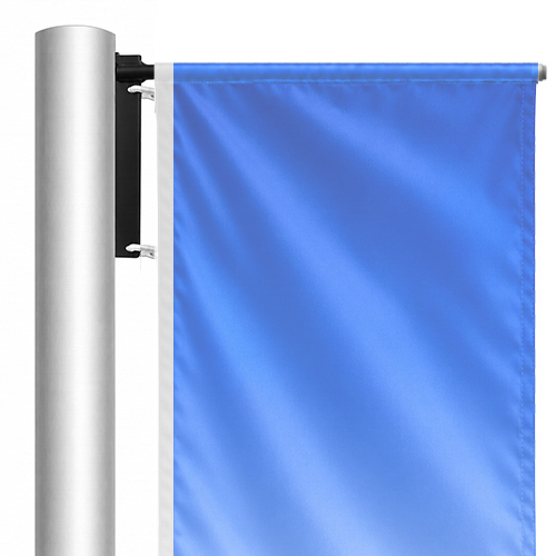 Outrigger / gallows arm, aluminium flagpoles, elliptical, rotating through 360 degrees Outrigger / gallows arm, aluminium flagpoles, elliptical, rotating through 360 degrees