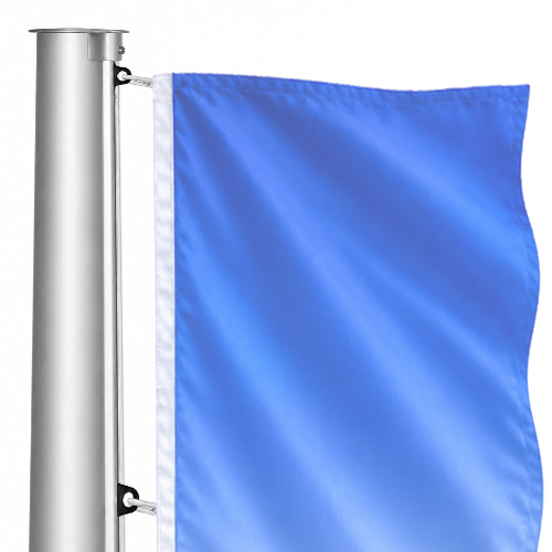 Internal halyard, aluminium flagpole, tapered, fixed Internal halyard, aluminium flagpole, tapered, fixed
