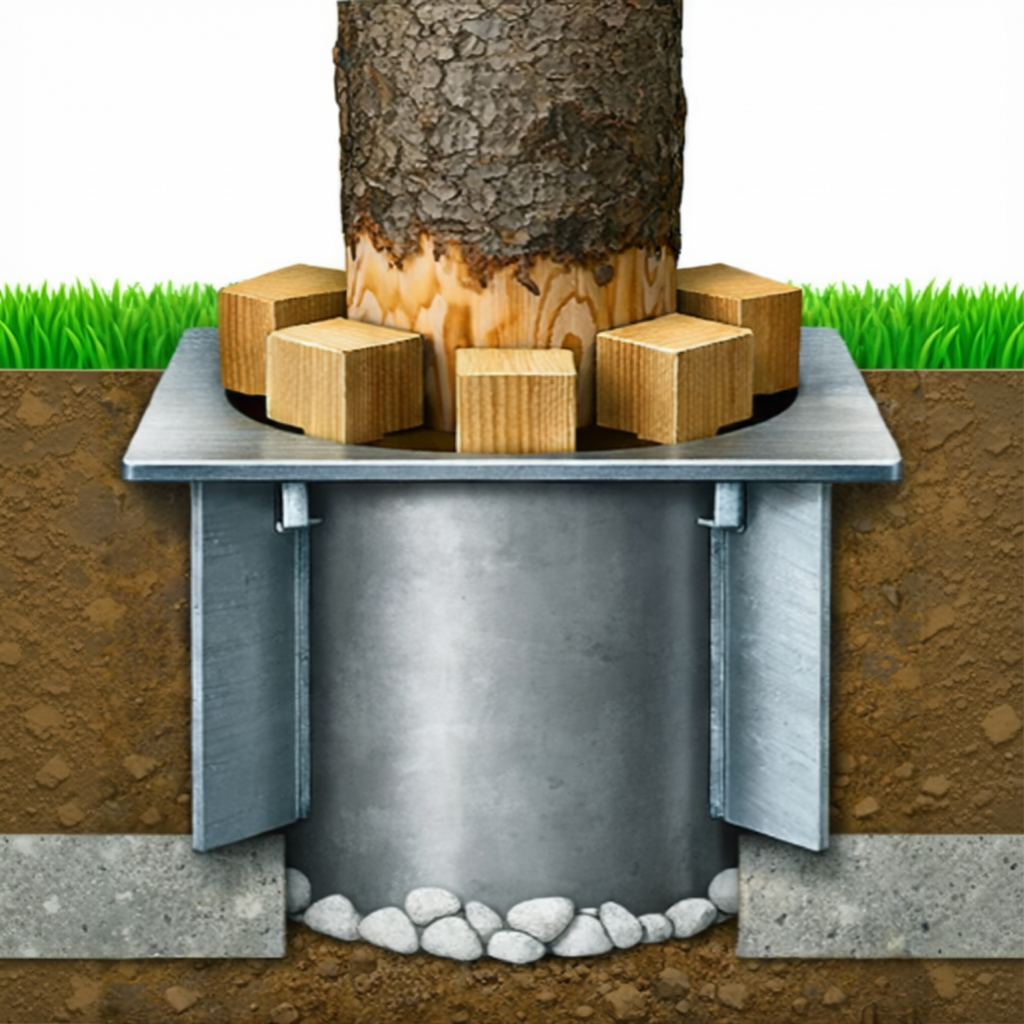  Baumhülsen, aus Stahl