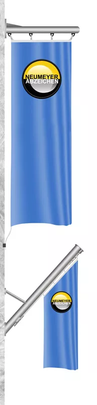 Wall bracket ZI90-W in aluminium for horizontal mounting, 1.20 m, Ø 90 mm