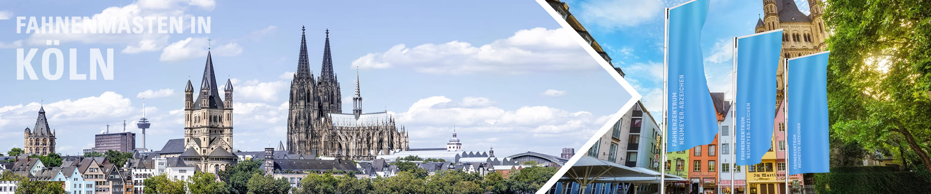 Fahnenmasten in K&ouml;ln